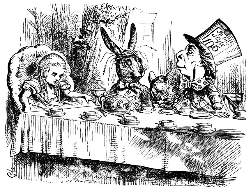 Illustration from Alice in Wonderland.