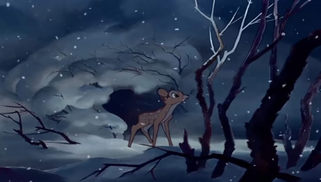 Movie still from Bambi