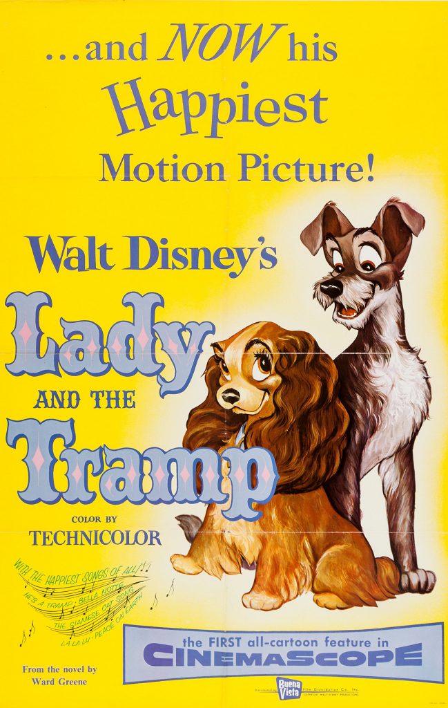 Artwork from Lady and the Tramp.