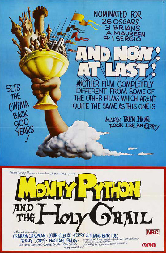 Artwork from Monty Python and the Holy Grail.