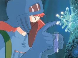 Movie still from Nausicaa of the Valley of the Wind.