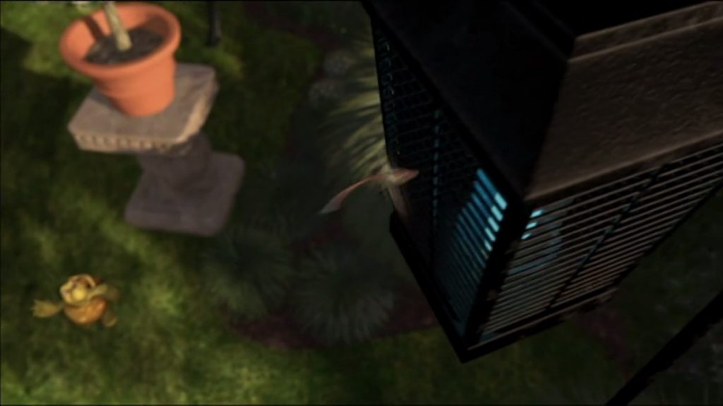 Movie still from Over the Hedge.