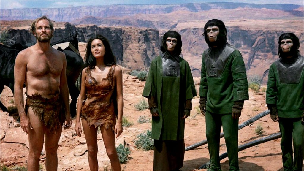Movie still from Planet of the Apes.